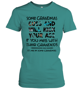 Some Grandmas Cuss And Will Kick Your Ass Funny Grandma Gift Shirt- Test random title 001