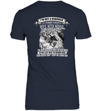 Load image into Gallery viewer, Skeletons I'm Not A Widower I'm A Husband To A Wife With Wings Graphic Tees Shirt- Test random title 002

