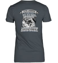 Load image into Gallery viewer, Skeletons I'm Not A Widower I'm A Husband To A Wife With Wings Graphic Tees Shirt- Test random title 002
