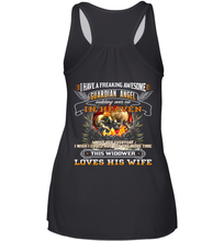Load image into Gallery viewer, Skull I Have A Freaking Awesome Guardian Angel Watching Over Me In Heaven Shirt- Test random title 001
